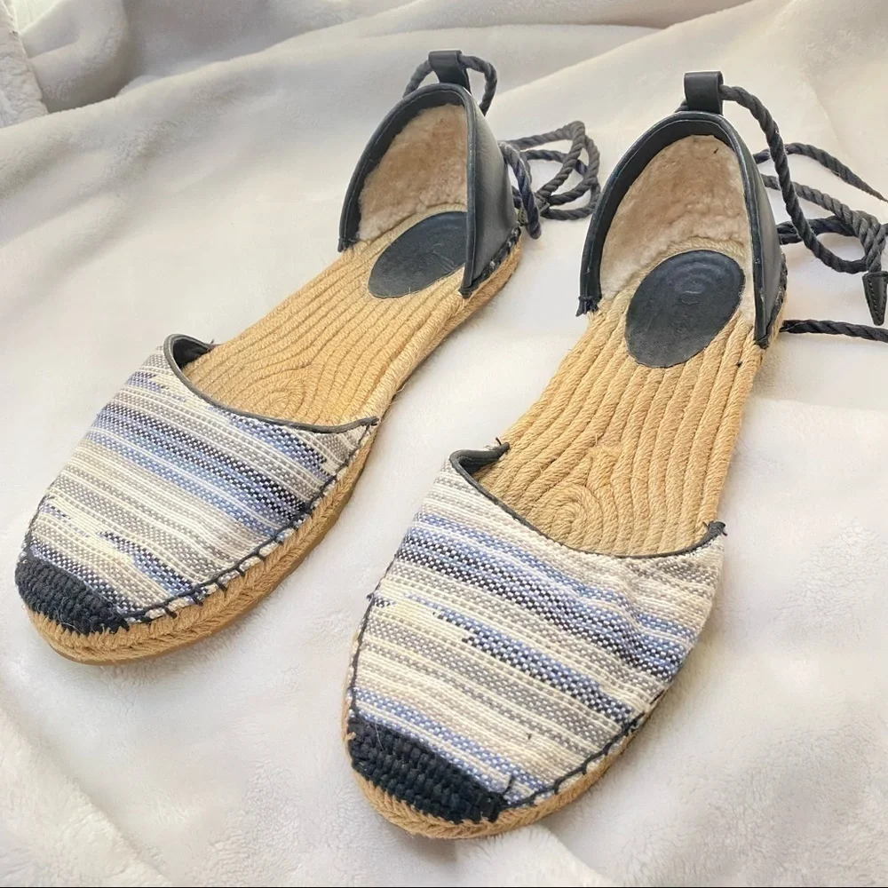 Ugg | Libbe Serape Espadrilles Blue Size 9 Stripes